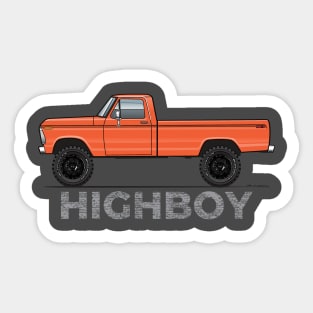 Highboy Orange Sticker